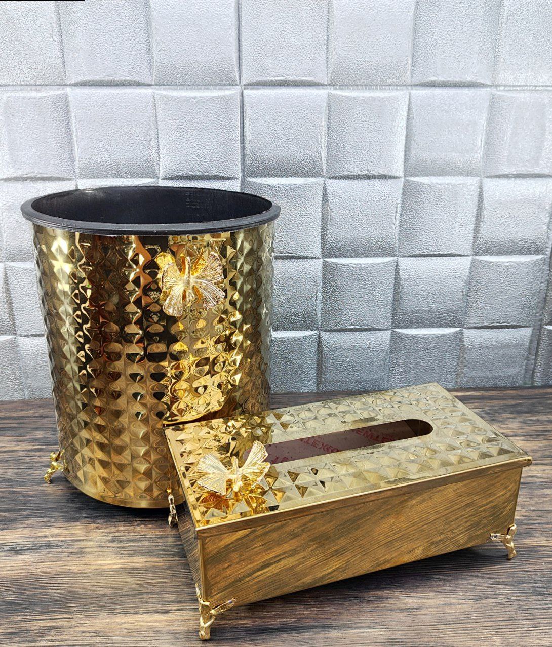 سطل زباله طلایی