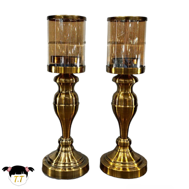 ست جاشمعی طلایی