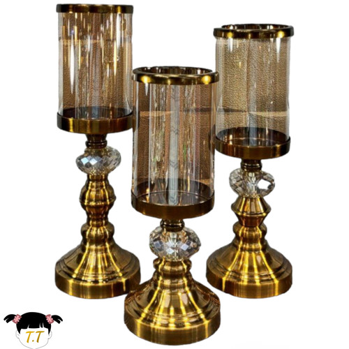 ست جاشمعی طلایی