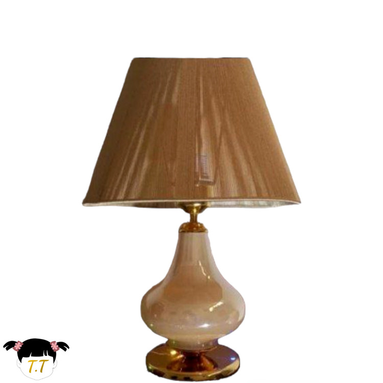 آباژور رومیزی طلایی