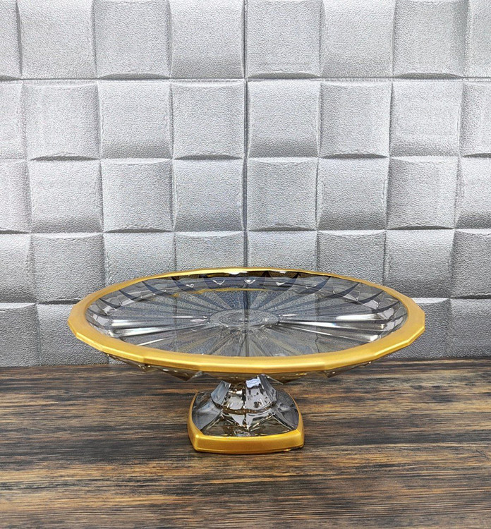 شیرینی خوری پایه دار بلوری