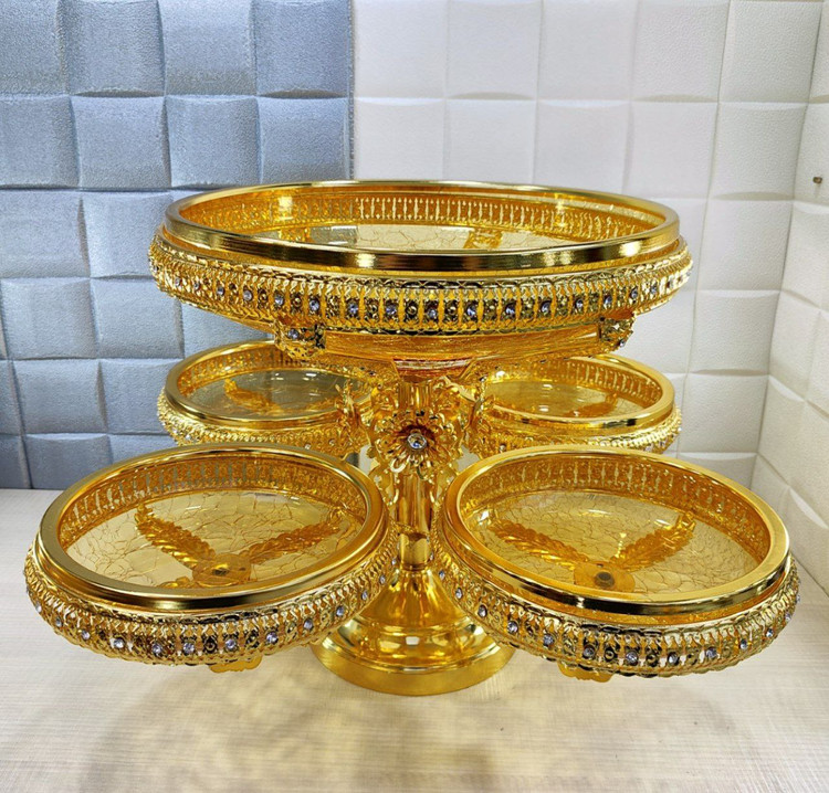 میوه خوری پایه دار بلور شامپاینی