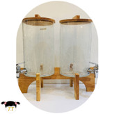 کلمن دوقلو شیشه نیمه ترگ