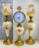 ست شمعدان رومیزی و ساعت