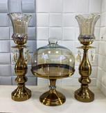 کاپ کیک دربدار و شمعدان رنگ آنتیک