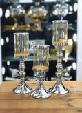 ست شمعدان رومیزی سیلور فلزی