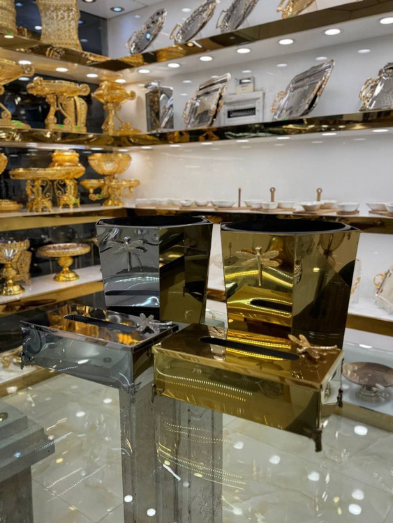 سطل و جا دستمال کاغذی رومیزی