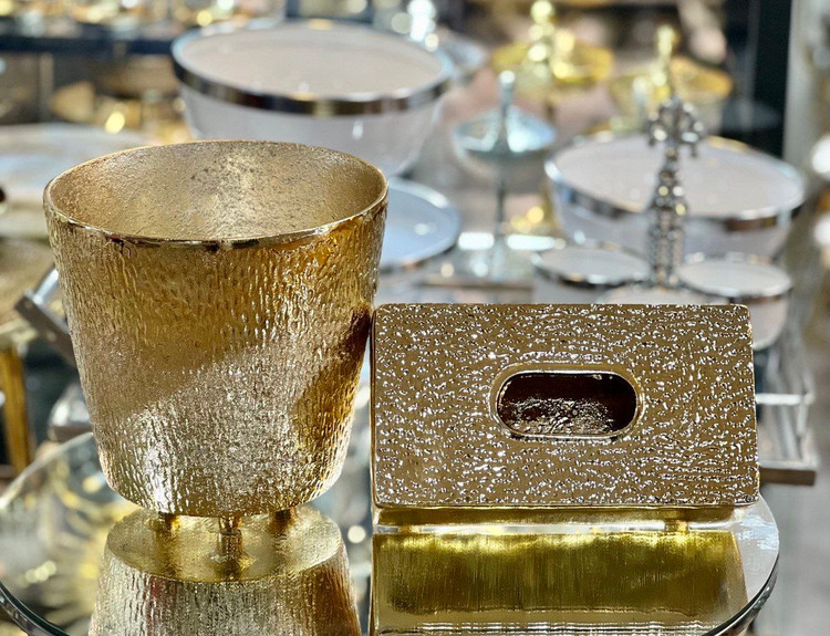 سطل و جا دستمال کاغذی رومیزی