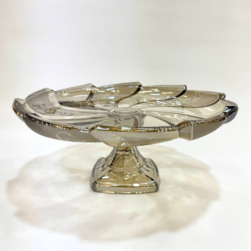 شیرینی خوری پایه دار بلور شامپاینی