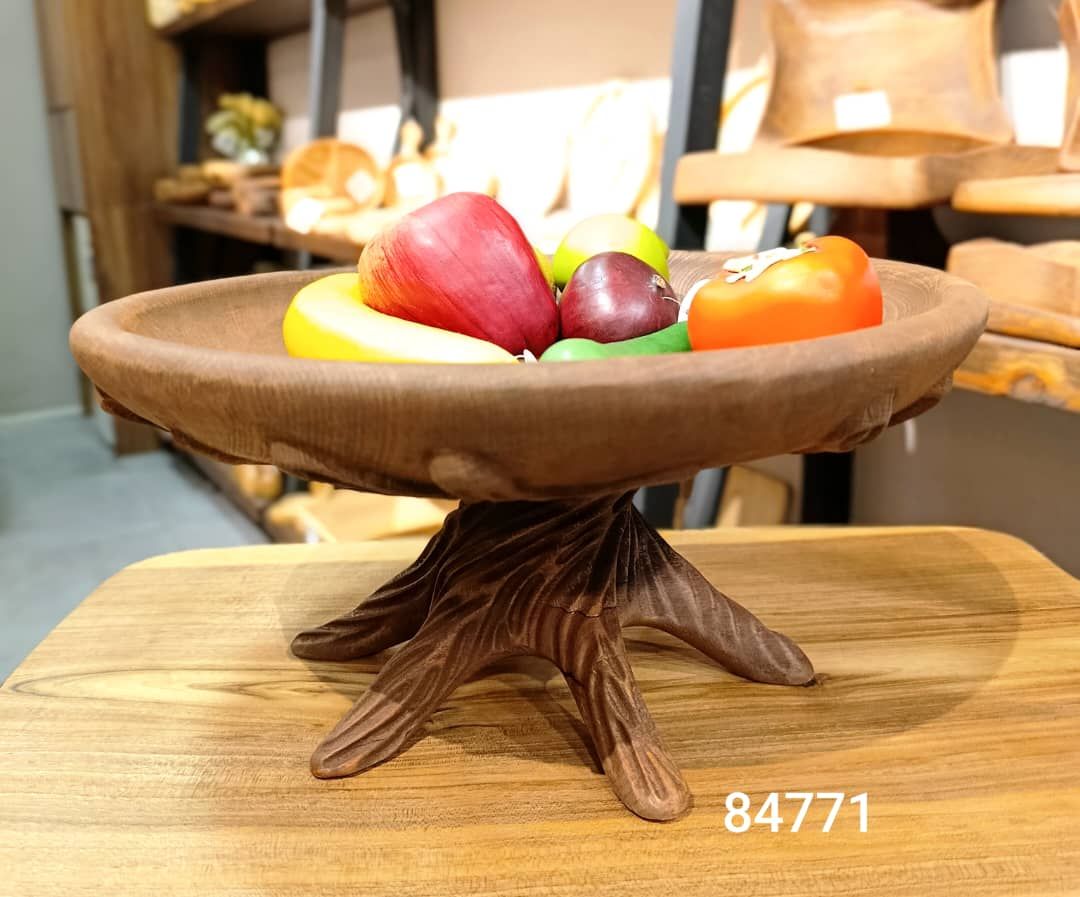 میوه خوری پایه درختی چوبی مدل شاخه و برگ کد3216