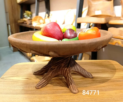 میوه خوری پایه درختی چوبی مدل شاخه و برگ کد3216